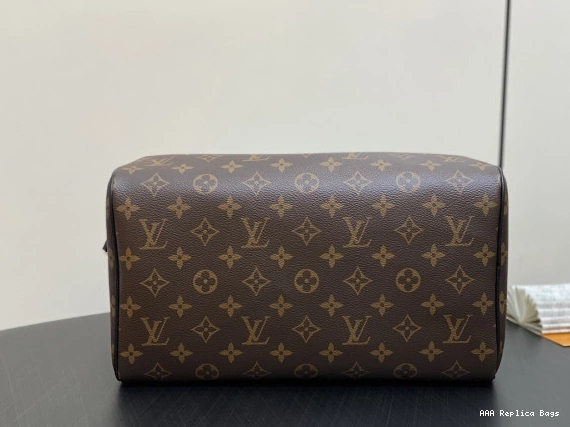 Aaa replica bags Louis Vuitton Dark 30 Soft Speedy 0801